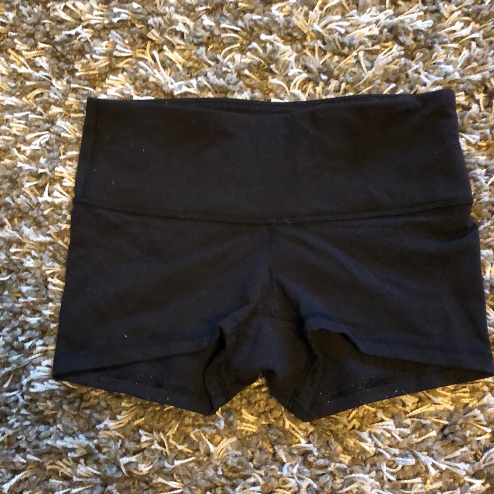Black Lululemon Booty Shorts